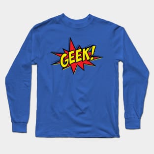 Comic Geek Pow Long Sleeve T-Shirt